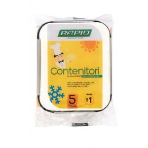 CONTENITORE C/COPERCHIO PORZ.1 RAPID (vaschette)