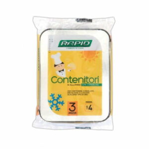CONTENITORE C/COPERCHIO PORZ.4 RAPID (vaschette)