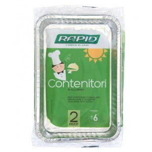 CONTENITORE S/COPERCHIO PORZ.6 RAPID (vaschette)