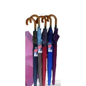 OMBRELLO ASTA IN FIBRA AUTO C/FASCIA NYLON