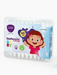 Bastoncini Cotonati Baby - 60pz  CLENDY