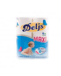 carta igienica DELIYS 6 rotoli 3 veli Maxy