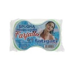 spugna bagno farfalla massaggio FATIGATI colori assortiti