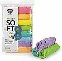 Kit Panni Microfibra Rainbow Soft 30x30 cm - 8pz CLENDY